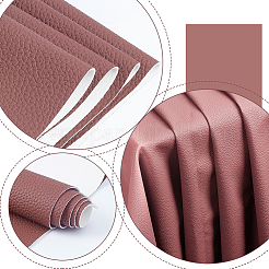 Tissu en cuir PVC à motif litchi de 1 mètre&nbsp;AJEW-NB0006-64A