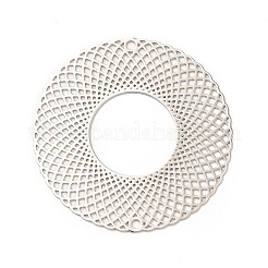 Placage en laiton en filigrane de gros pendentifs&nbsp;KKC-K001-13P