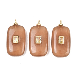 Gefärbt natürliche weiße Jade Anhänger&nbsp;G-H328-03G-A07