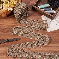 Ruban de bordure en dentelle brodée en polyester de 5 mètre&nbsp;OCOR-CY0001-23D