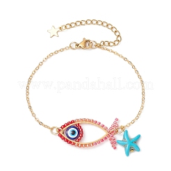 Semilla de cristal rebordea las pulseras del acoplamiento&nbsp;BJEW-MZ00152-02