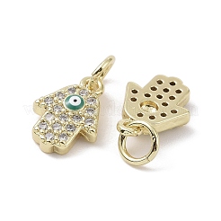 Echte 18 Karat vergoldete Messing Micro Pave Zirkonia Anhänger&nbsp;KK-L209-065G-03