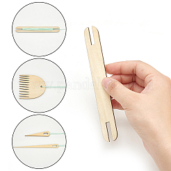 Ensemble de bâtons de métier à tisser à main en bois&nbsp;DIY-WR0004-19