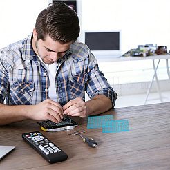 Toppa conduttiva in nastro adesivo per la riparazione del pulsante del telecomando in fibra ottica rotonda da 6 mm&nbsp;FIND-WH0181-36