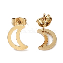 Boucles d'oreilles à tige en acier inoxydable 304 plaqué sous vide PVD pour femmes&nbsp;EJEW-A048-43A-G