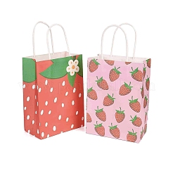 2 Stil Erdbeer-Papiergeschenktüten mit Henkeln&nbsp;TH-CBA170C-07
