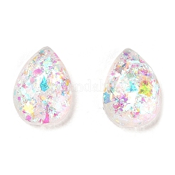Cabochons en résine imitation opale&nbsp;RESI-H148-07