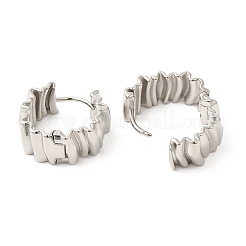 Gestellplattierte Messing-Creolen für Frauen&nbsp;EJEW-Q770-20P