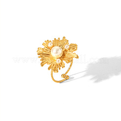 Anelli vintage con polsini irregolari con fiori di perle finte&nbsp;HQ5475-3