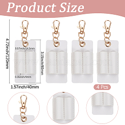 4 colgante rectangular de cuero sintético.&nbsp;HJEW-GF0001-78B