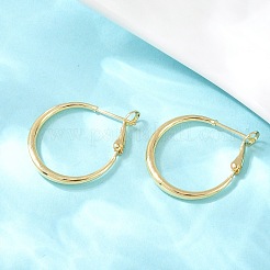 Boucles d'oreilles en laiton de cercle pour les femmes&nbsp;EJEW-A156-17A-G