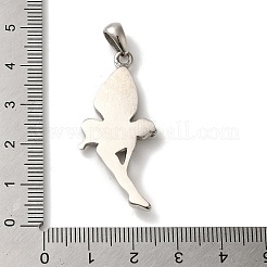 Anlaufgeschützte Anhänger aus chirurgischem Edelstahl 316l&nbsp;STAS-H194-03P-02