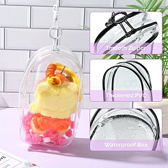 2 Stück transparente PVC-Aufbewahrungsbeutel für Kosmetika in 2 Farben&nbsp;ABAG-CJ0001-08