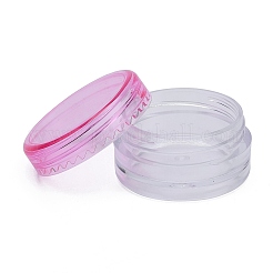 3 g Plastik leere tragbare Gesichtscreme Glas&nbsp;X-MRMJ-WH0020-01B