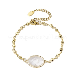 2 pz 2 bracciali con catene a maglie in ottone e barra in ottone&nbsp;BJEW-JB11051