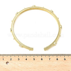 Manschettenarmbänder aus Legierung mit Strassen für Damen&nbsp;BJEW-U039-01G