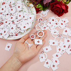 100 Stück Papier-Spielkarten-Konfetti&nbsp;DIY-WH0752-850