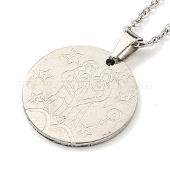 Colliers avec pendentif constellation qui ne ternissent pas&nbsp;NJEW-S422-04P-03