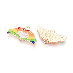 Colgantes de esmalte de aleación de orgullo de color arcoíris&nbsp;ENAM-K067-17