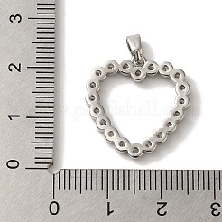 Gestell Messing micro ebnen Zirkonia Anhänger&nbsp;KK-U027-43P