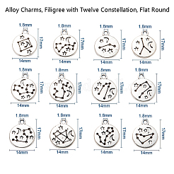 Aluminium Anhänger & Charms&nbsp;PALLOY-CJ0001-90