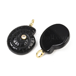 Natürlichen Obsidian Anhänger&nbsp;G-H353-02G-06