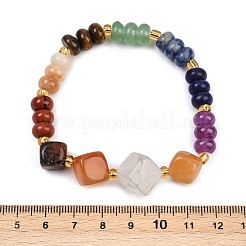 Stretch-Armbänder aus natürlichen und synthetischen Edelsteinperlen für Damen&nbsp;BJEW-B146-01B