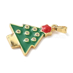 Weihnachten Messing Micro Pave Zirkonia Anhänger&nbsp;LS-KK-K305-07C-02