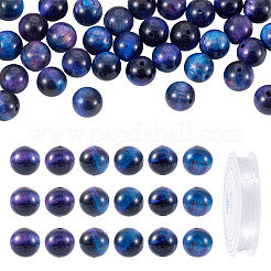 1 brin de perles en œil de tigre naturel&nbsp;G-TA0002-65A