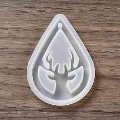 Stampi in silicone con ciondolo renna di Natale fai da te&nbsp;DIY-G056-A06