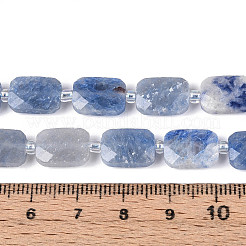 Natürliche blaue Aventurin (gefärbt und erhitzt) Perlenstränge&nbsp;G-T139-81