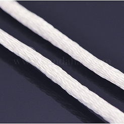 Cordons fil de nylon tressé rond de fabrication de noeuds chinois de macrame rattail&nbsp;NWIR-O002-01