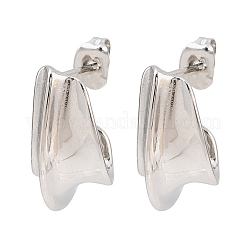Pendientes de botón de acero inoxidable quirúrgico 316&nbsp;EJEW-C160-09P