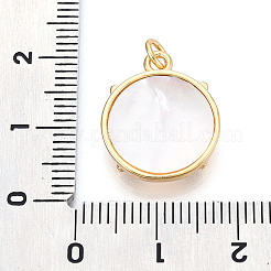 Pendenti in zirconi cubici trasparenti in micro pavè di ottone&nbsp;KK-N268-75G