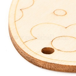 DIY Eiform Handarbeit aushöhlen Graffiti Holz&nbsp;WOOD-G007-02B