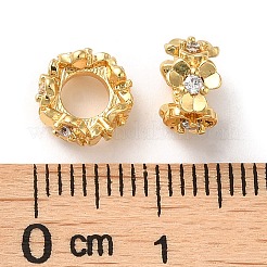 Perline zirconi micro pave  in ottone&nbsp;KK-P239-31A-G