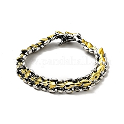 Bracelet en alliage pour hommes avec chaîne enveloppante de dragon&nbsp;BJEW-A129-01