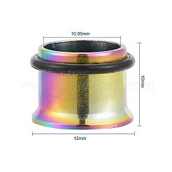 12 Stück 6 Farben 316 chirurgischer Edelstahl Schraube Ohr Messgeräte Flesh Tunnel Stecker&nbsp;STAS-YW0001-16B