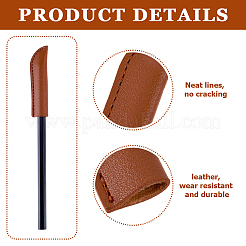 6 étui de protection en cuir PU pour pointe de stylo&nbsp;AJEW-CL0002-24A