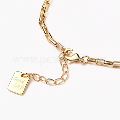 Messing Box Kette Armbänder&nbsp;BJEW-H537-03G