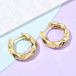 Pendientes de aro texturizados de acero inoxidable 304 para mujer&nbsp;EJEW-U060-01A-G