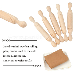 Mini Nudelholz aus Holz&nbsp;DJEW-OC0001-14