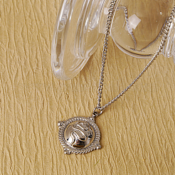 Colliers pendentif serpent gothiques vintage en acier inoxydable pour unisexe&nbsp;VA2867-2