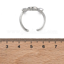 Offene Manschettenringe aus Messing für Damen&nbsp;RJEW-L343-10P