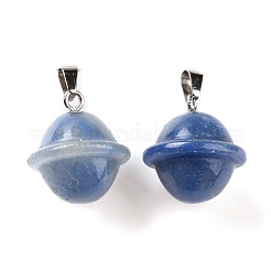 Gefärbte und erhitzte natürliche blaue Aventurin-Anhänger&nbsp;G-B041-01P-09
