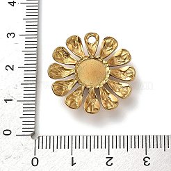 Natürliche Tigerauge-Blumenanhänger&nbsp;STAS-R009-05G-05