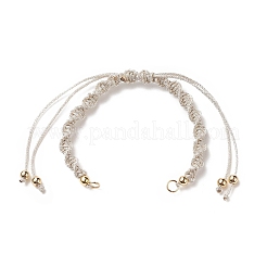 2 pièces 2 bracelets tressés en cordon de polyester de style&nbsp;AJEW-JB01144