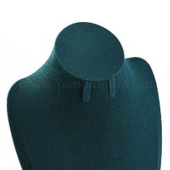 Espositori per gioielli in microfibra e legno a forma di busto per collane e orecchini&nbsp;NDIS-H042-01C-01