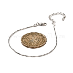 Bracelets à chaîne en laiton plaqué rack pour femmes&nbsp;BJEW-G735-02P