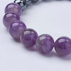Braccialetti di stirata della pietra preziosa naturale&nbsp;BJEW-JB02836
